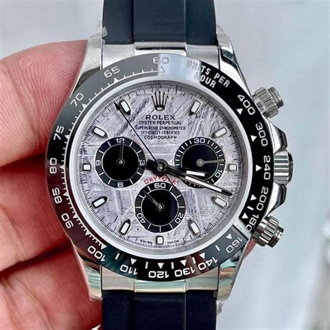 rolex cosmograph daytona white gold meteorite 116519ln-0038|rolex daytona 116519.